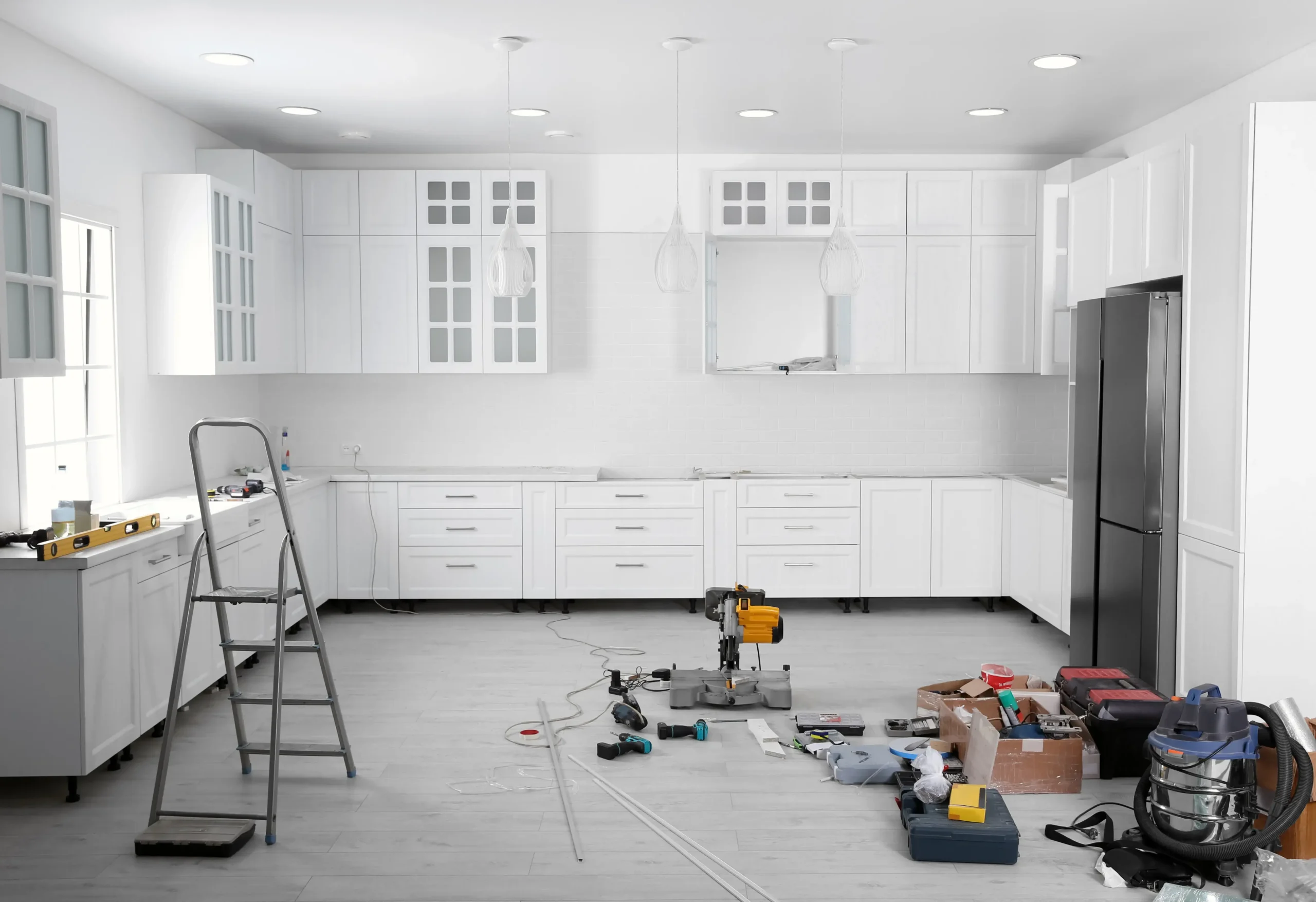 Home remodel in progress in New York